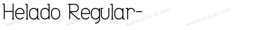 Helado Regular字体转换